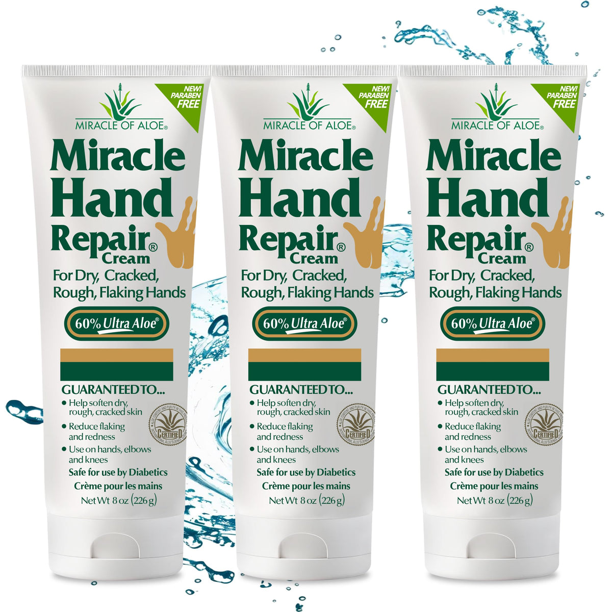 Miracle Hand Repair Cream, Hand Cream For Dry Cracked Hands, 1 Oz, 3 Pack