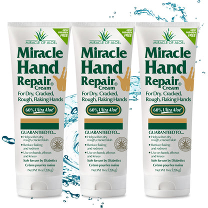 Miracle Hand Repair Cream, Hand Cream For Dry Cracked Hands, 1 Oz, 3 Pack