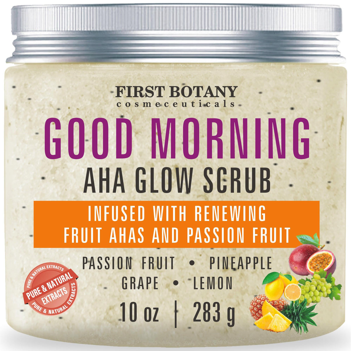 First Botany Body Scrub - Natural Exfoliating Salt Scrub & Body and Face Souffle helps with Moisturizing Skin, Acne, Cellulite, Dead Skin Scars, Wrinkles (Himalayan Salt)