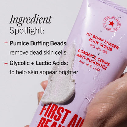 First Aid Beauty KP Bump Eraser Scrub, 10% AHA, Sensitive Skin