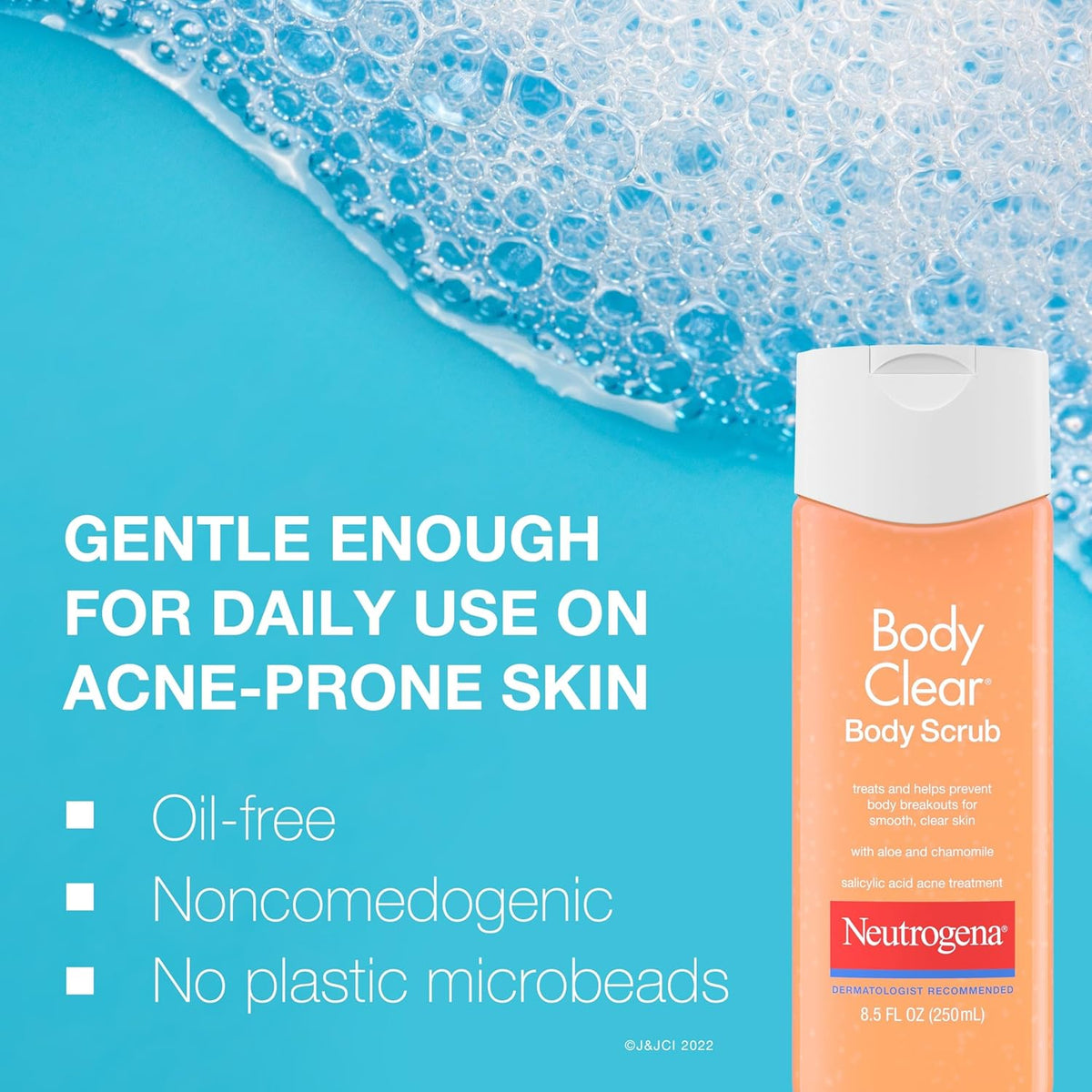 Neutrogena Body Clear Acne Body Wash & Exfoliating Scrub, 8.5 fl oz