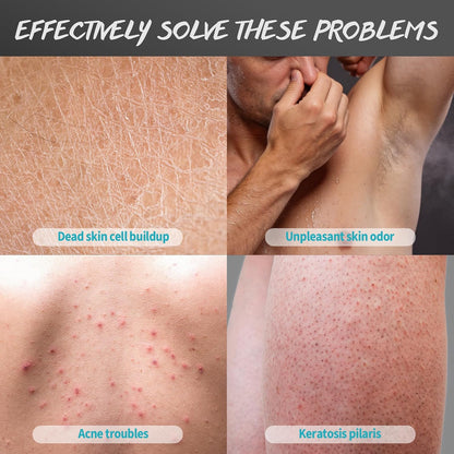 Men's Body Scrub Tea Tree Oil Mens Exfoliating Body Wash Body Scrub for Men