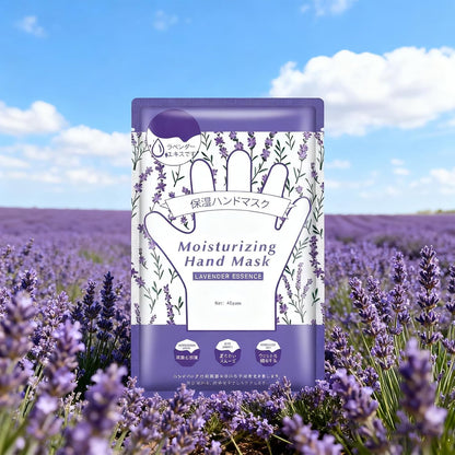 Mositurizing Hand Masks with Lavender, Hydrating Hand Glove for Dry Cracked Hands,Hand Mask Gloves for Soft and Smooth Touch Hands（3Pack）