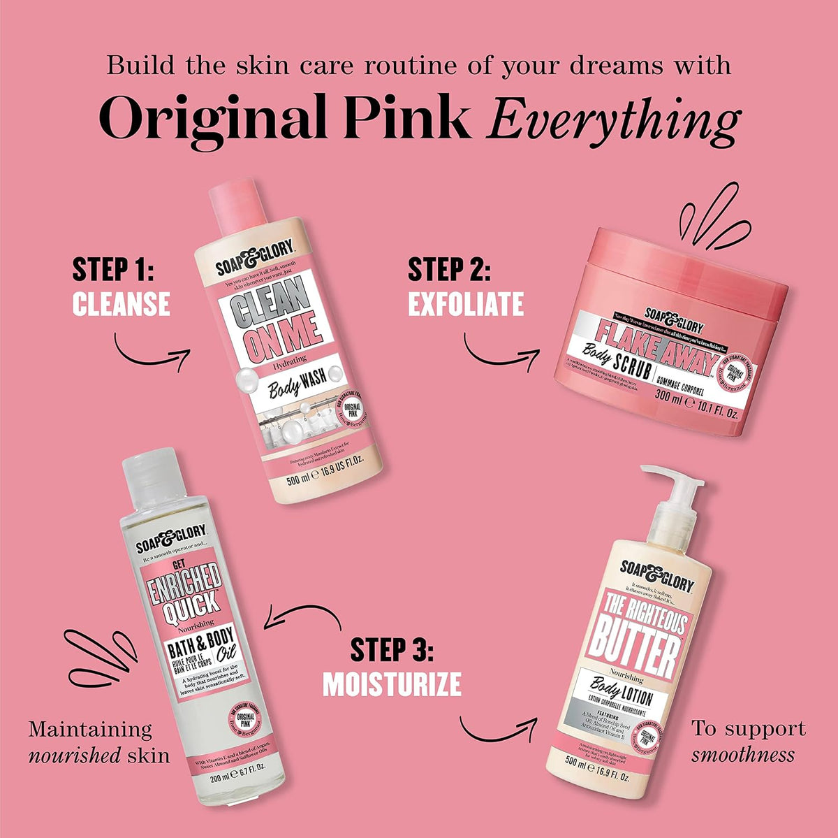 Soap & Glory Original Pink The Scrub of Your Life Body Exfoliator, 200 ml