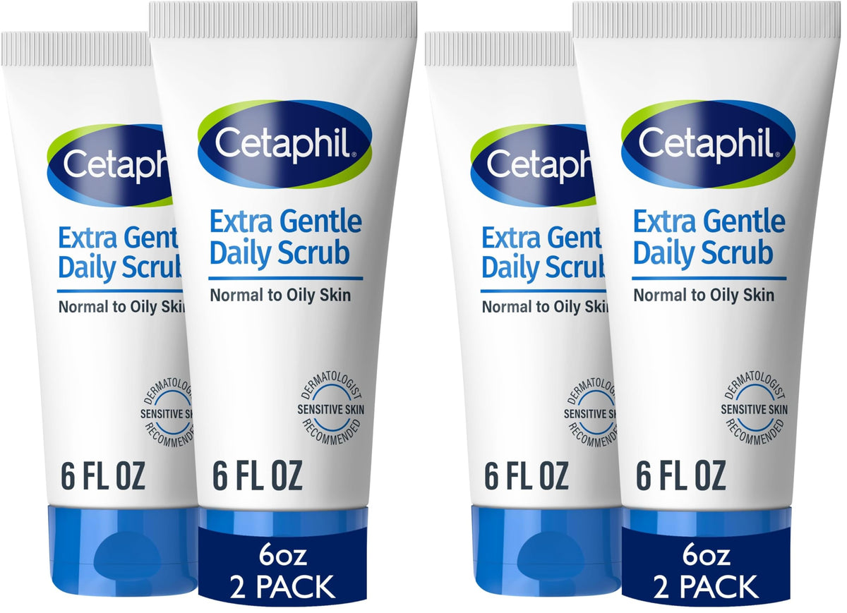 Cetaphil Exfoliating Face Wash, Gentle Daily Scrub, Sensitive Skin, 6oz
