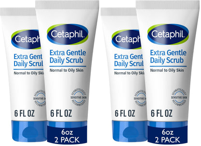 Cetaphil Exfoliating Face Wash, Gentle Daily Scrub, Sensitive Skin, 6oz