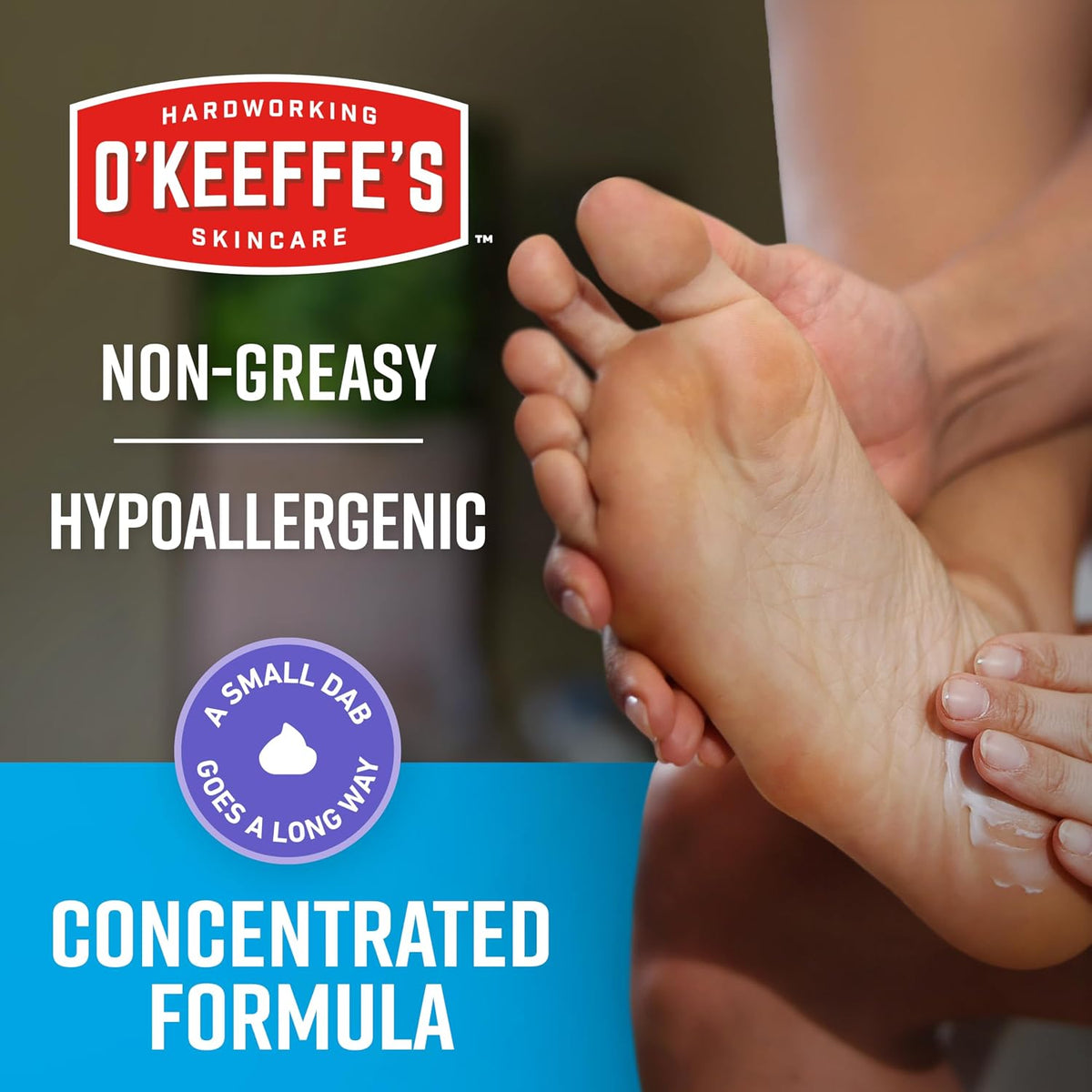 OKeeffes for Healthy Feet Night Treatment Foot Cream, 7 oz Tube