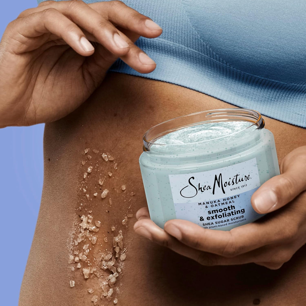 SheaMoisture Shea Sugar Body Scrub Manuka Honey Oatmeal 12 oz