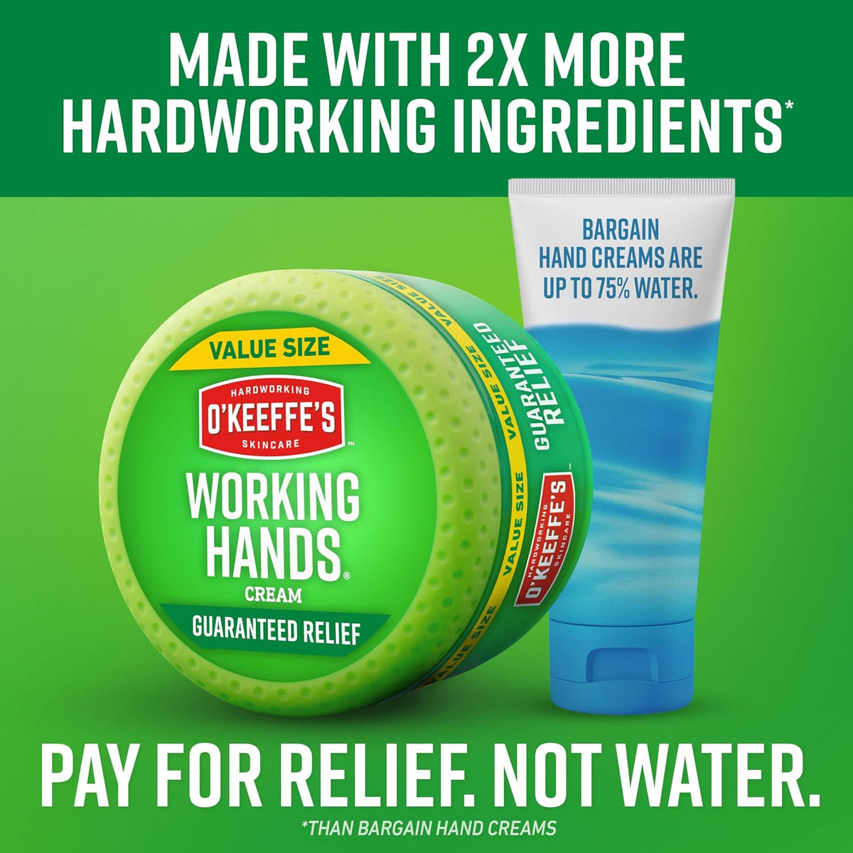 O'Keeffe's Working Hands Cream for Extreme Dryness, 6.8 oz Value Size