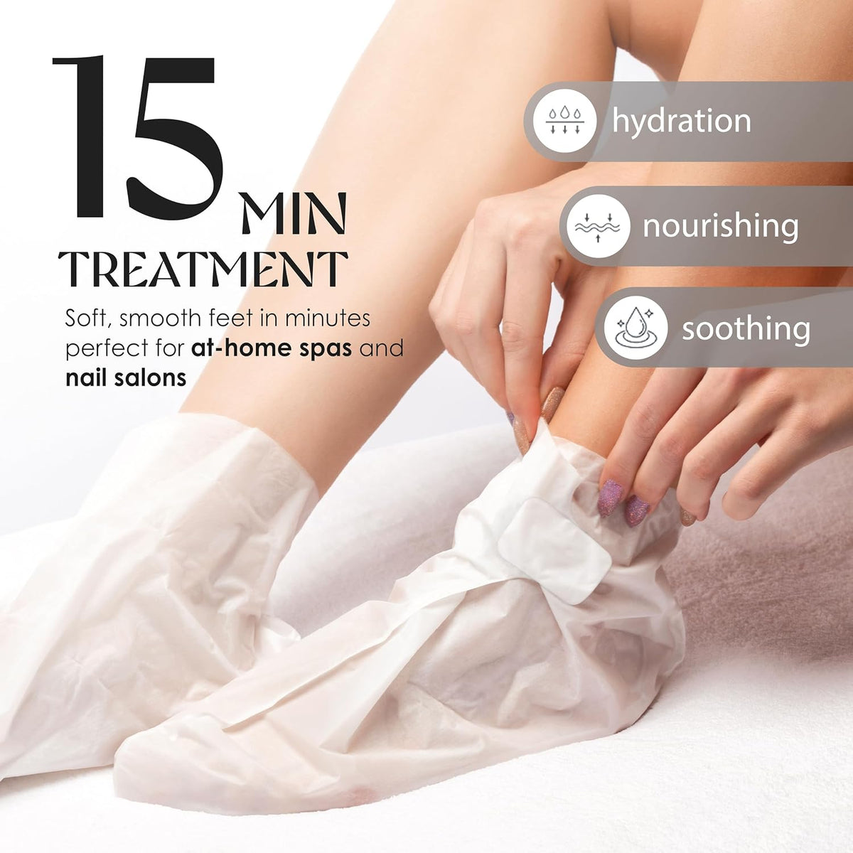 Innerest Original Derma Beauty Foot Mask 12 Pairs Shea Butter + Avocado Foot Mask - Foot Masks after Callus Remover Pedicure Supplies