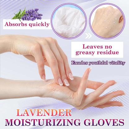 6 Pairs Hand Masks Moisturizing Gloves, Hydrating Hand Mask Moisturizer Gloves Care for Dry Cracked Hands, Smooth Long Lasting Soft Firming Hand Mask Gift Set for Men Women（A)