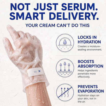 Hand Mask – Moisturizing Gloves for Dry Cracked Hands, Deep Collagen Care
