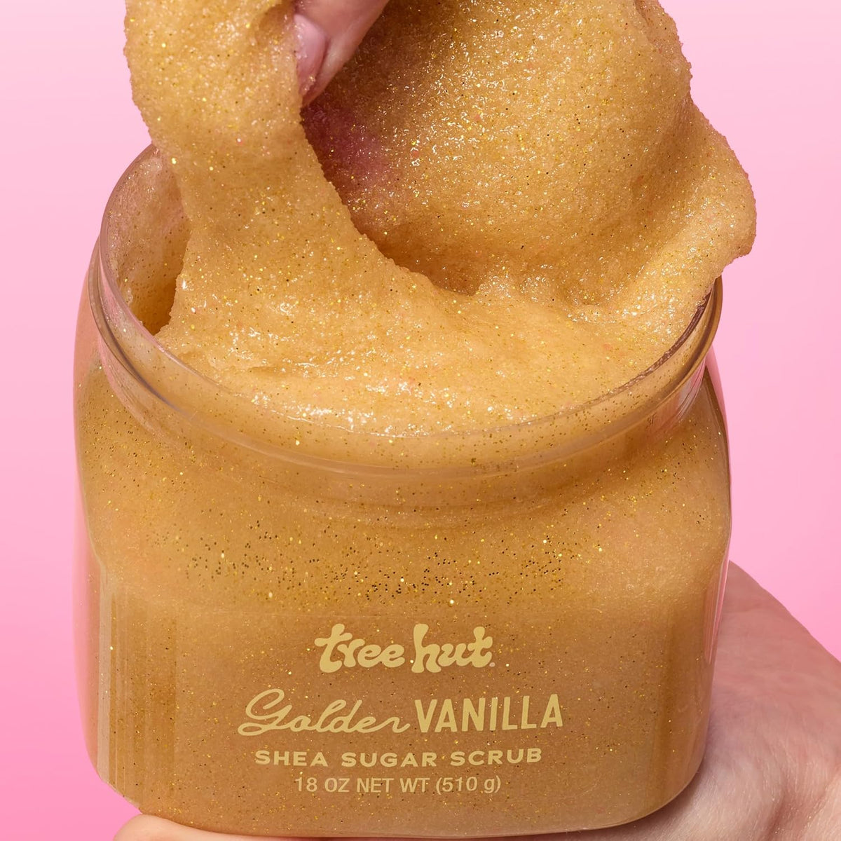 Tree Hut Body Scrub, Golden Vanilla, 18 Oz