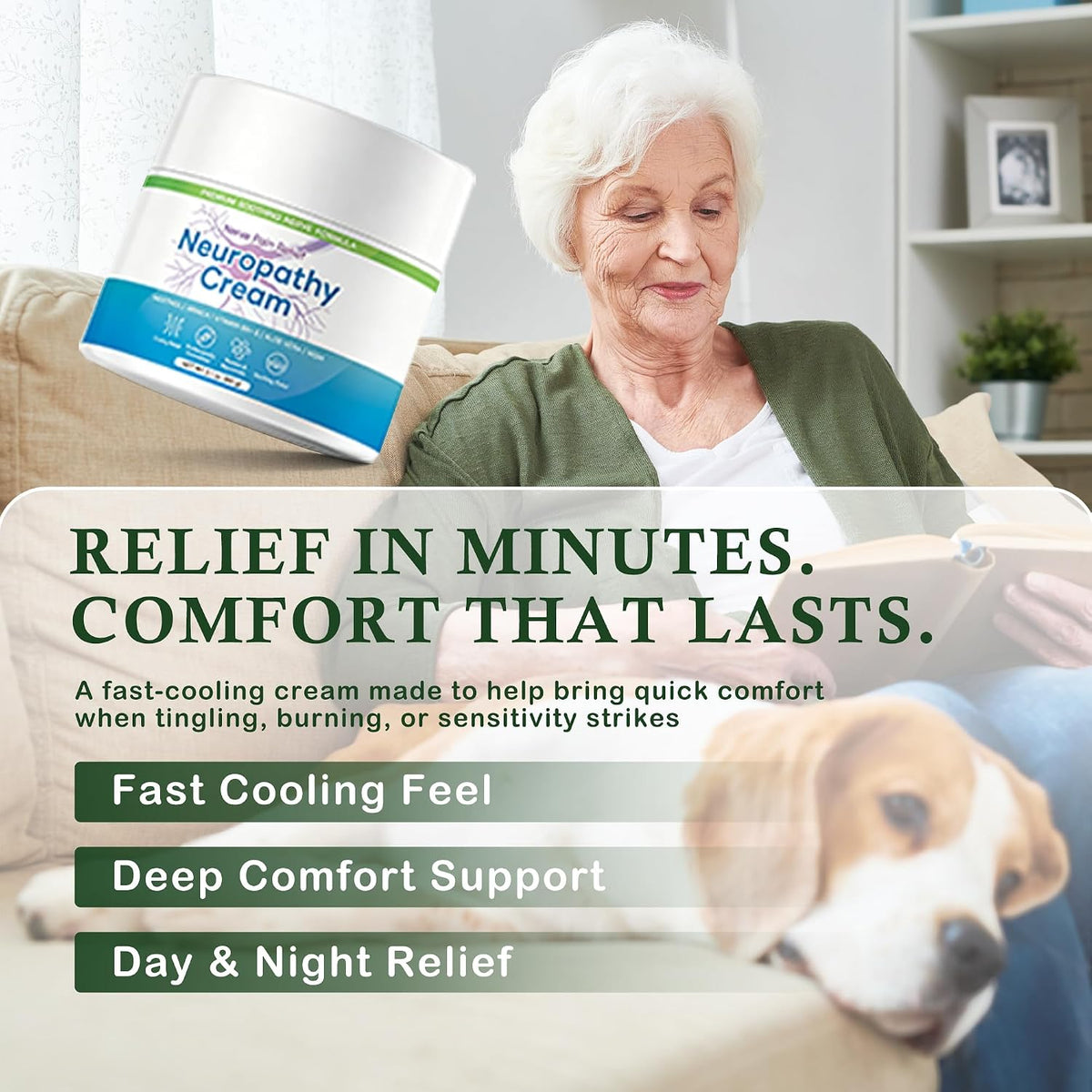 Neuropathy Cream, Neuropathy Pain Relief for Feet, 2.1 Fl Oz