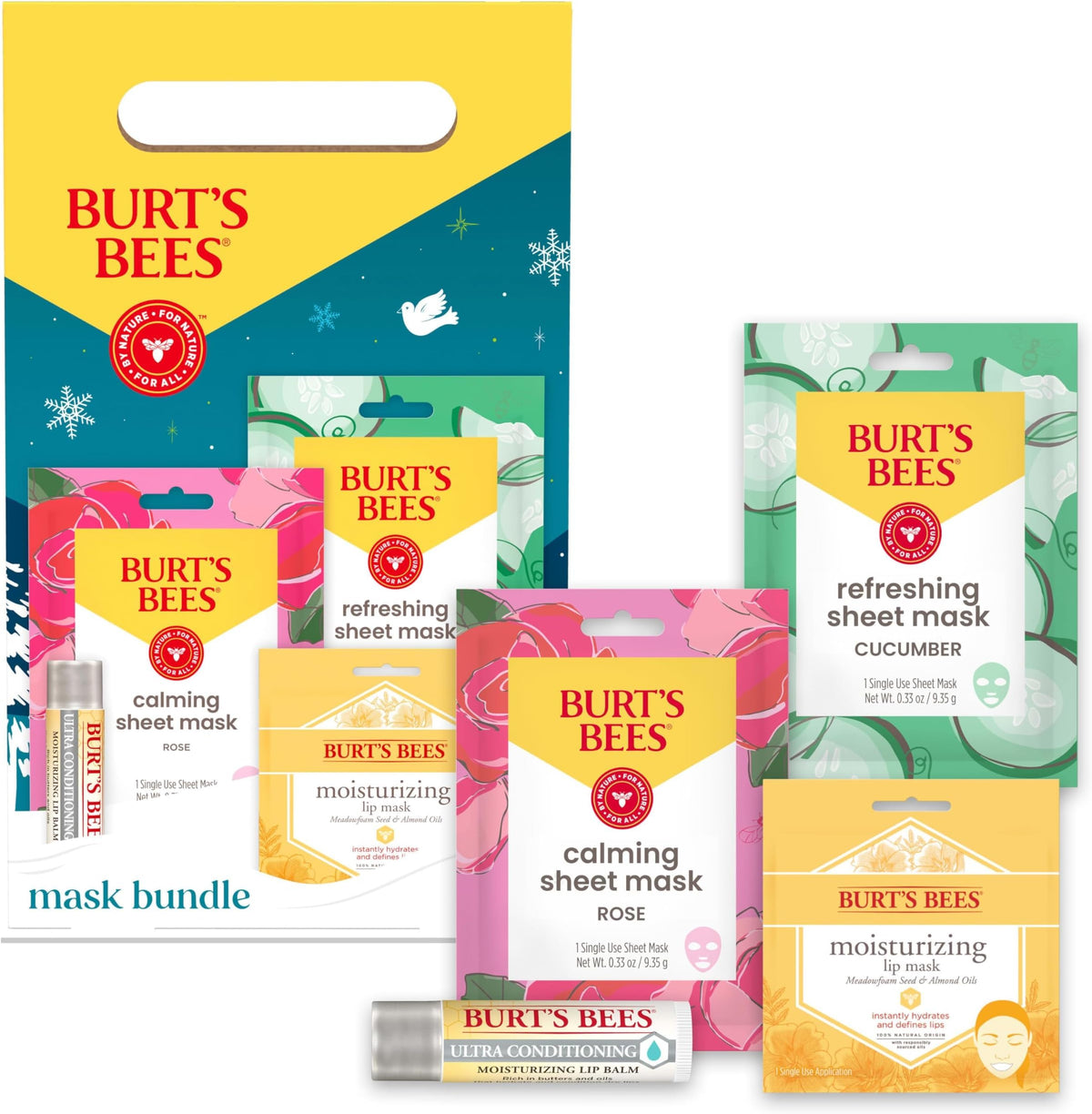 Burt's Bees Classics Gift Set, 6 Products in Giftable Tin