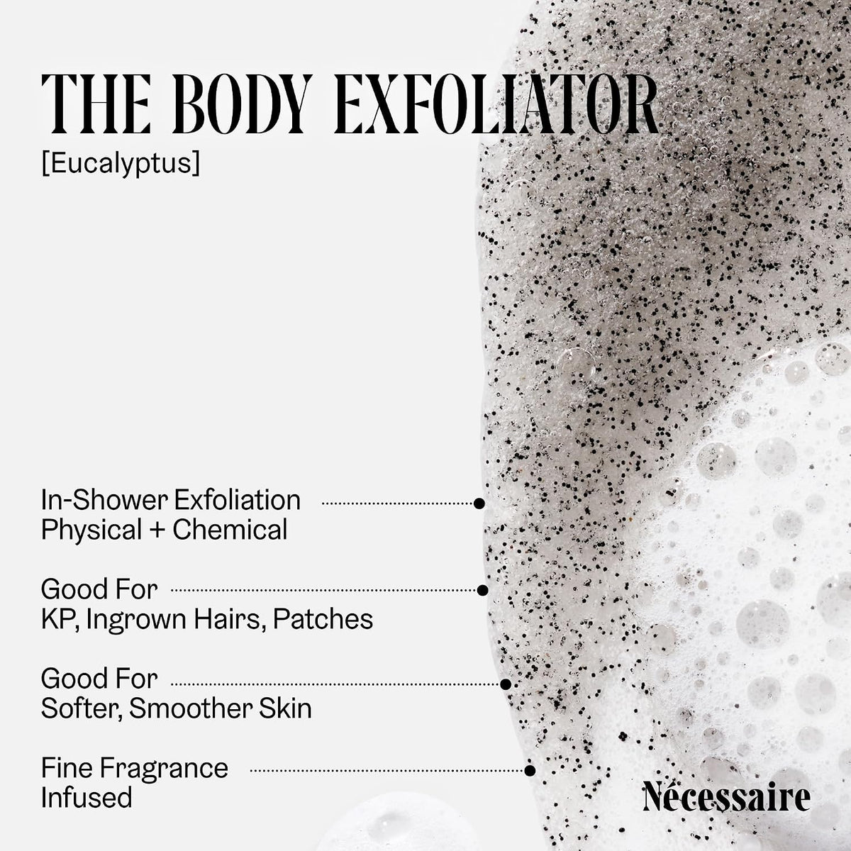 The Body Exfoliator Eucalyptus. Exfoliating Body Scrub. KP Body Exfoliant.