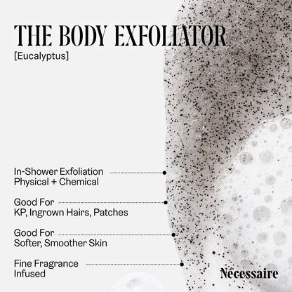 The Body Exfoliator Eucalyptus. Exfoliating Body Scrub. KP Body Exfoliant.