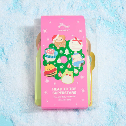 TONYMOLY x Squishmallows Face, Hand & Foot Mask Self Care Gift Set, 5-Piece