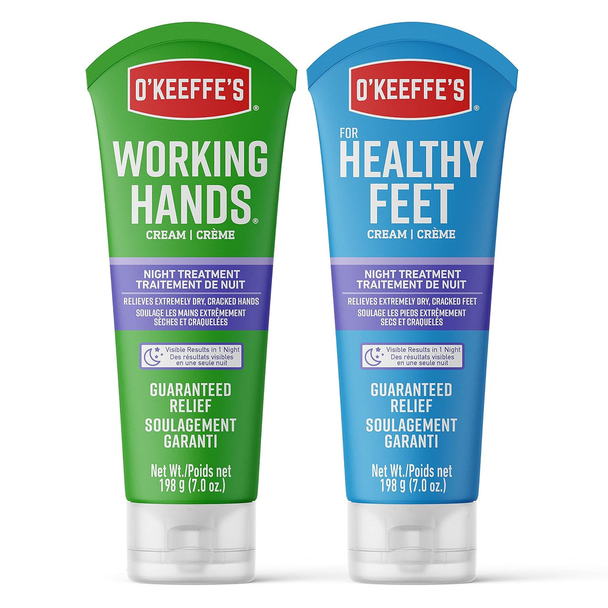 O'Keeffe's Working Hands and Healthy Feet Night Treatment Cream, 7 oz Tube
