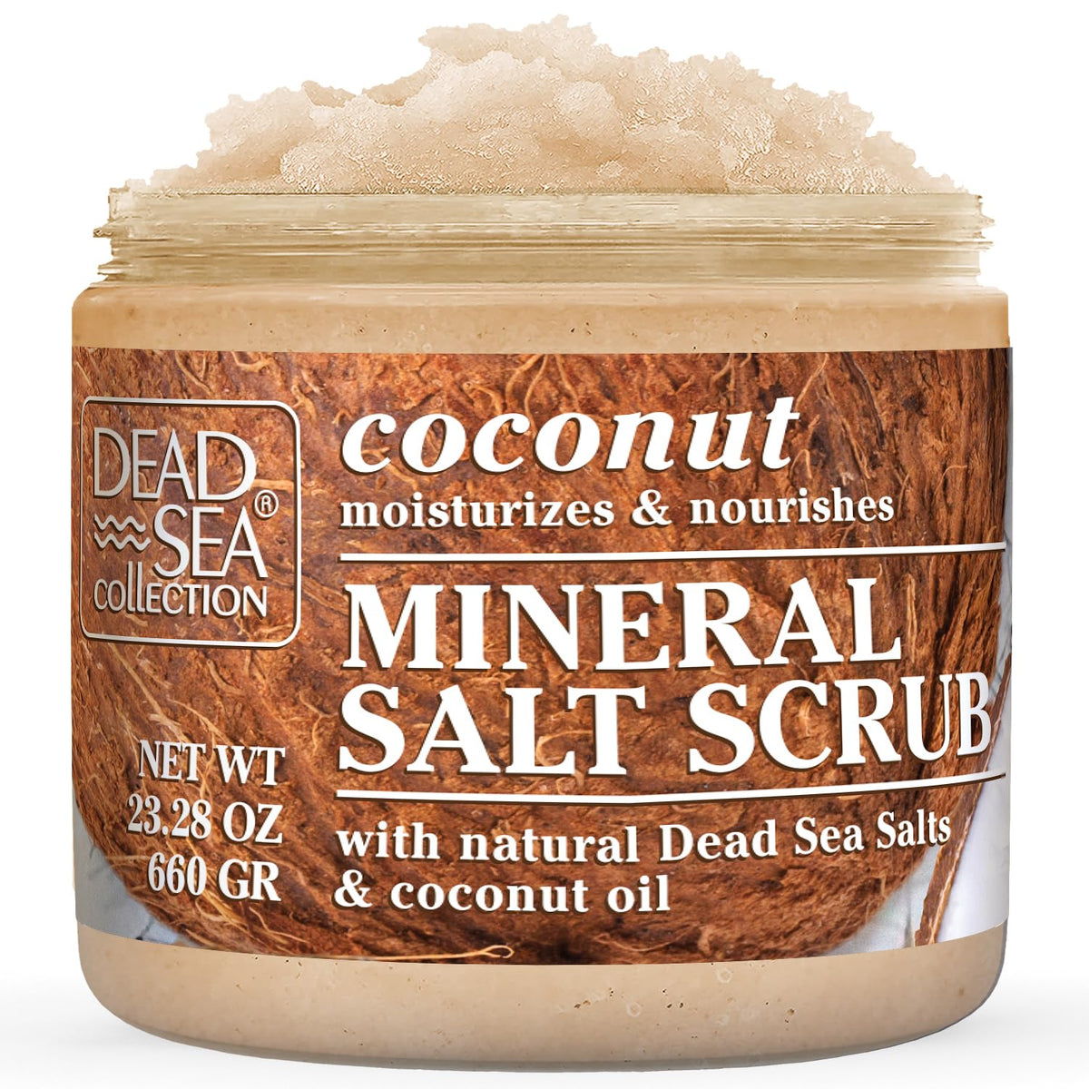 Dead Sea Collection Himalayan Salt Scrub – Exfoliating Body Scrub for Women – Moisturizing and Nourishing Skin – with Pure Oils and Dead Sea Minerals (23.28 Oz)