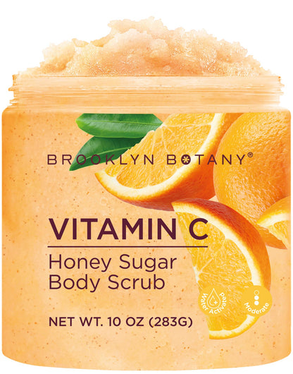 Brooklyn Botany Peach Bellini Honey Sugar Scrub - 10 oz