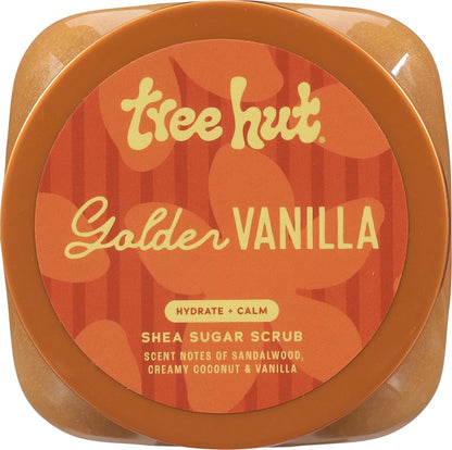 Tree Hut Body Scrub, Golden Vanilla, 18 Oz