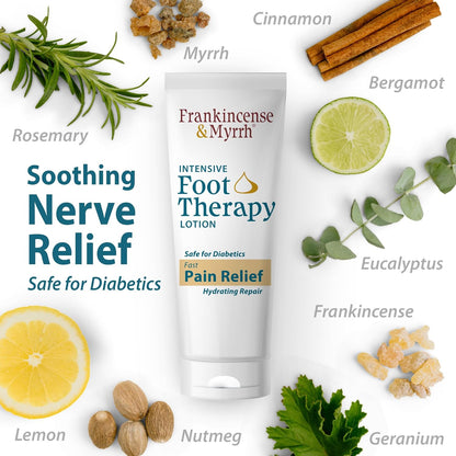 Frankincense & Myrrh Intensive Foot Therapy Lotion, Diabetic Relief, 3 oz