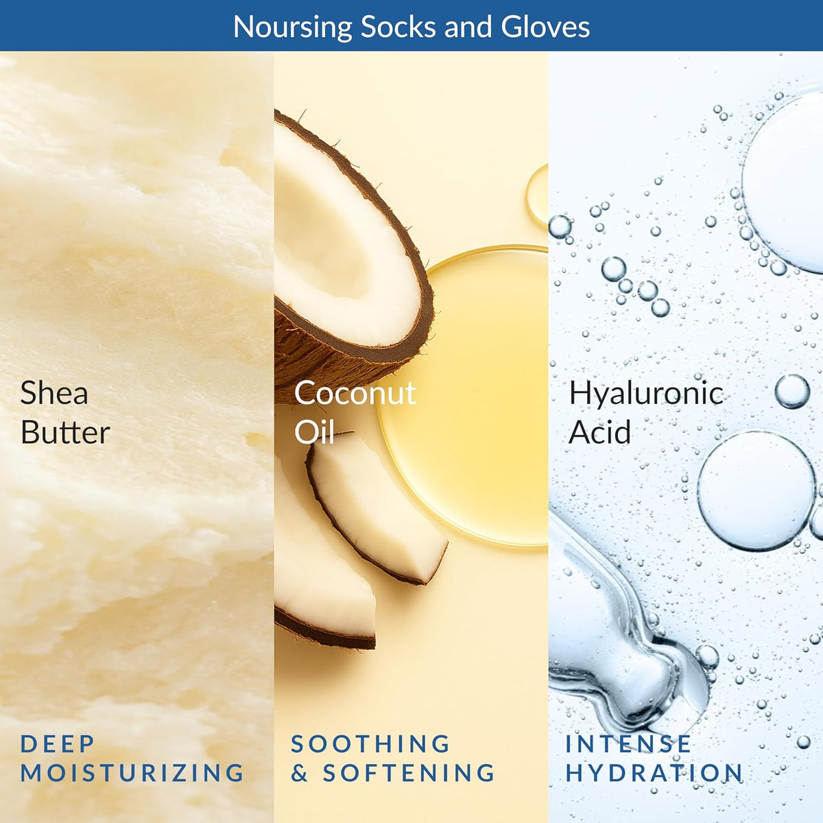 Epielle Intensive Repairing Hand & Foot Masks, Restore and Moisturize Dry, Cracked Skin, Self Care Gifts for Women, Spa Kit, 6 Moisturizing Gloves & 6 Moisturizing Socks