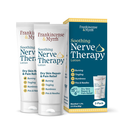 FRANKINCENSE & MYRRH Nerve Therapy Lotion,Diabetic Hands & Feet Relief, 3oz