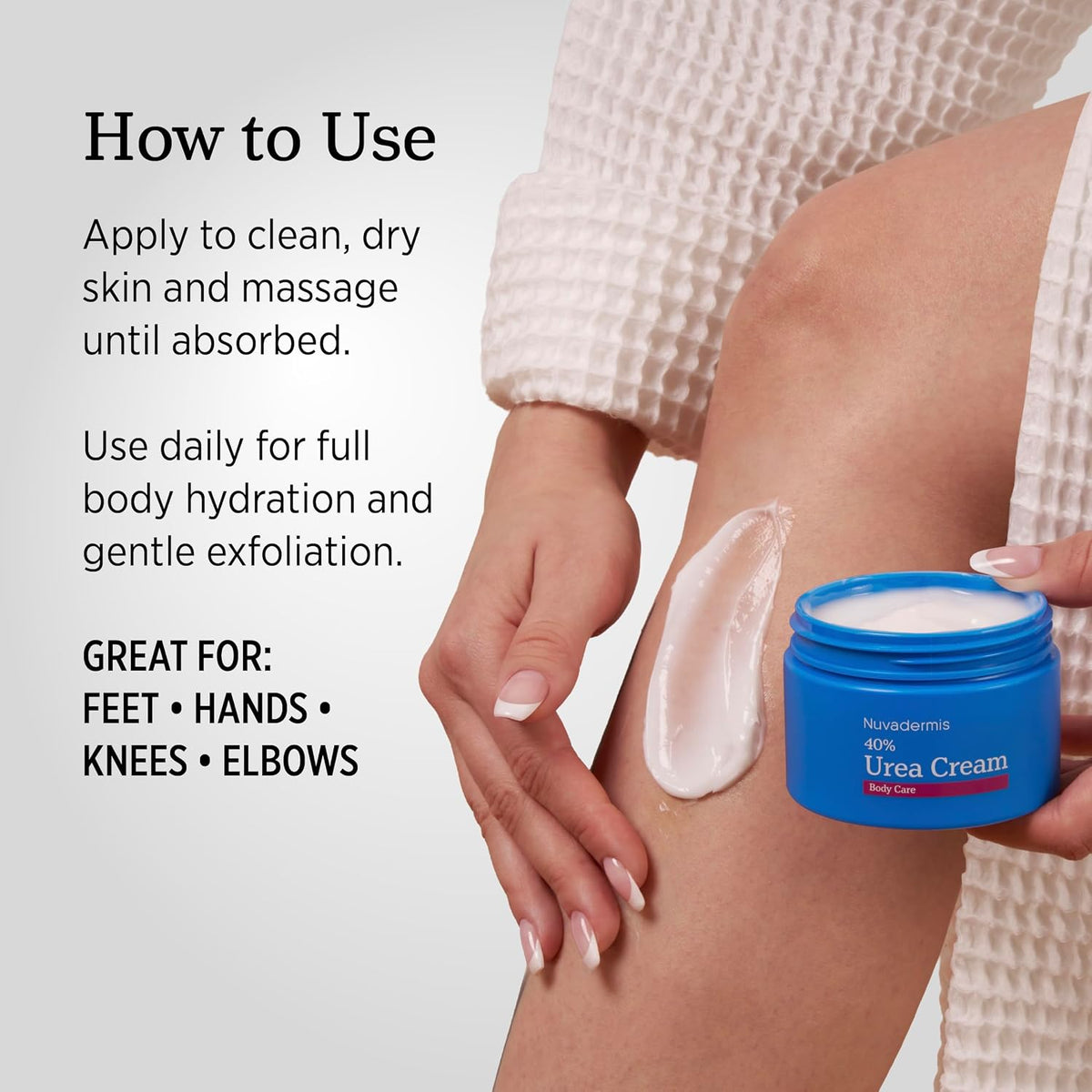NUVADERMIS Urea Cream 40 Percent for Feet Maximum Strength, 5.3 oz
