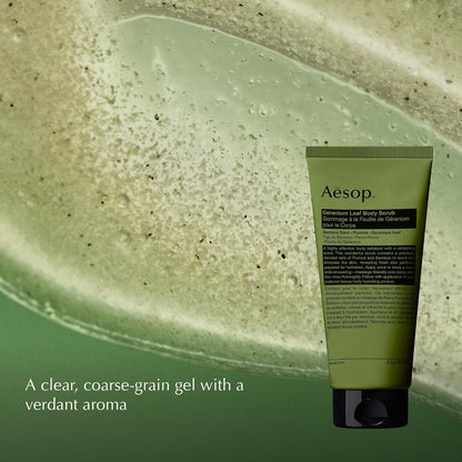 Aesop Geranium Leaf Body Scrub, Exfoliating Body Polish, Smooth Skin, 6.2oz