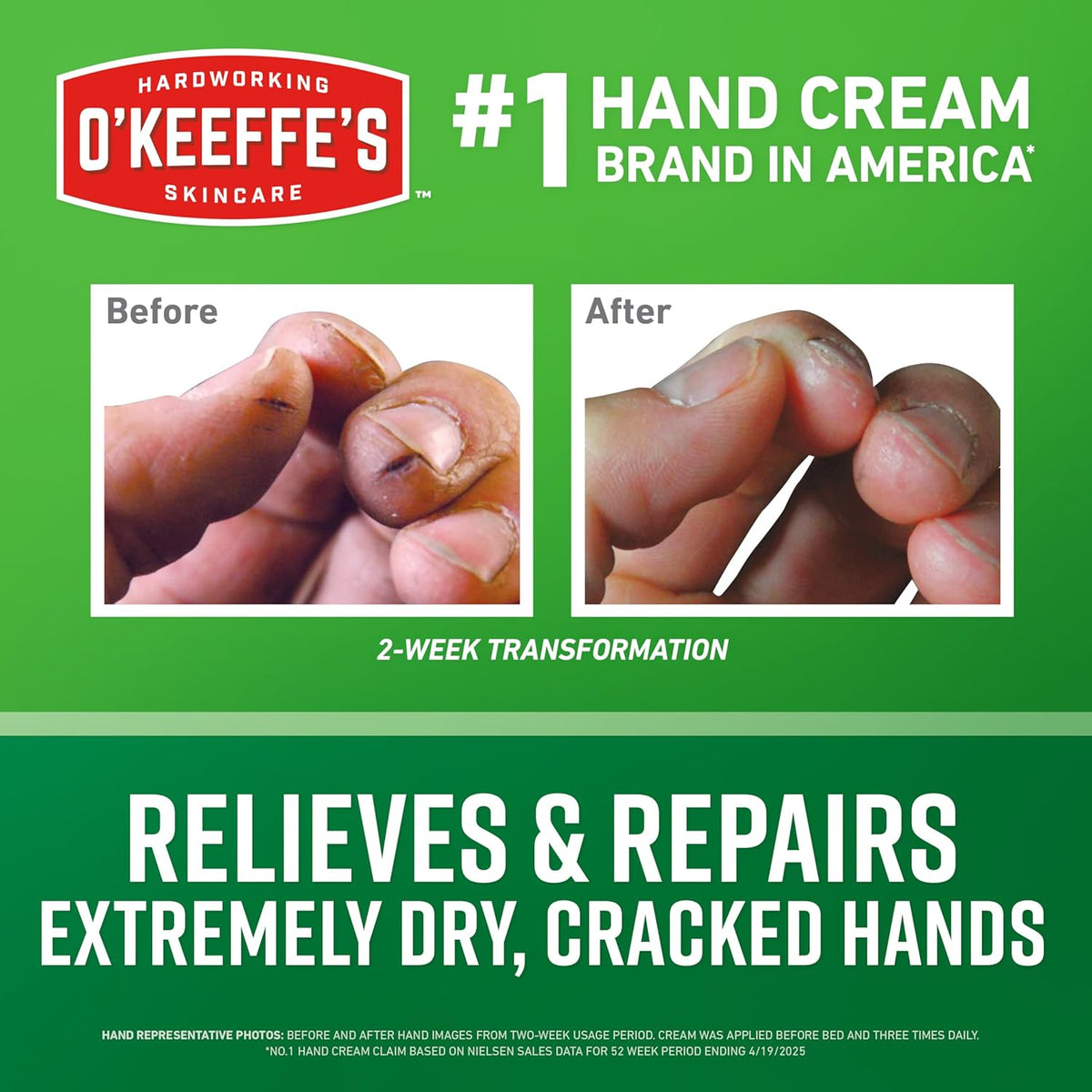 O'Keeffe's Working Hands Cream for Extreme Dryness, 6.8 oz Value Size