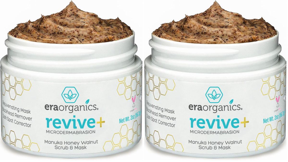 Manuka Honey Exfoliating Facial Scrub - Microdermabrasion Face Exfoliant