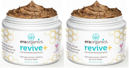 Manuka Honey Exfoliating Facial Scrub - Microdermabrasion Face Exfoliant