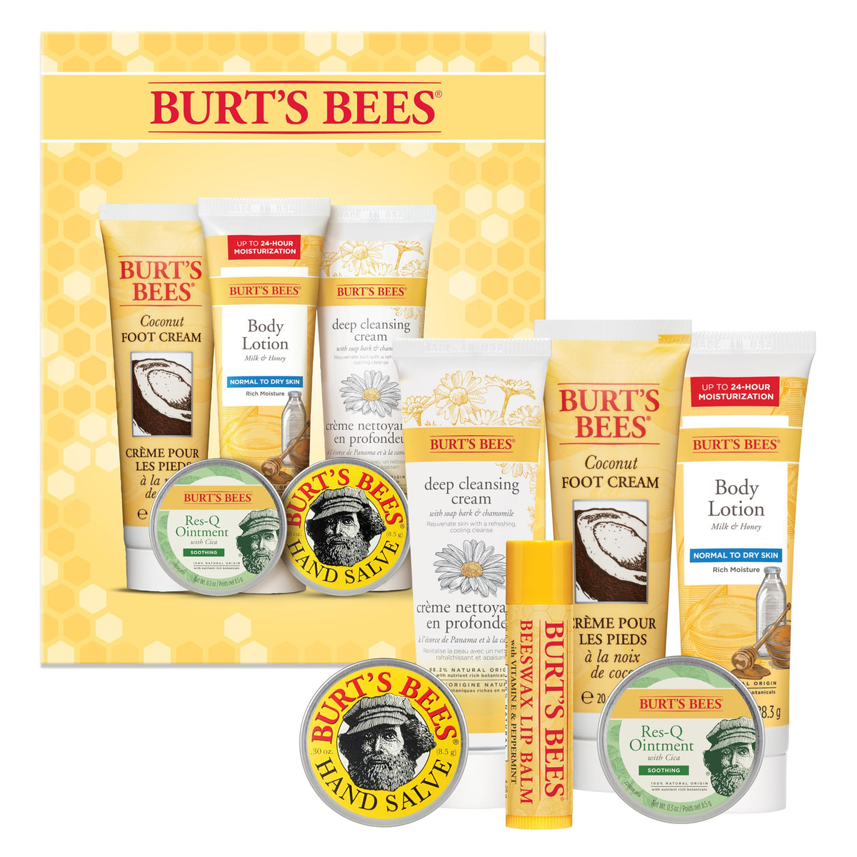 Burt's Bees Classics Gift Set, 6 Products in Giftable Tin