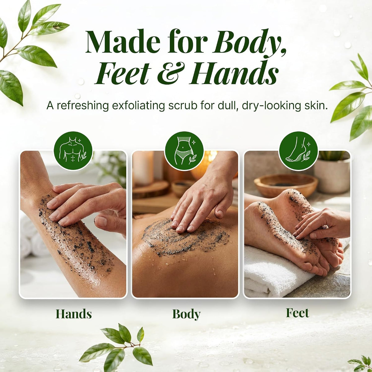 TheraTree Tea Tree Oil Exfoliating Scrub, Pumice & Charcoal, 6 oz
