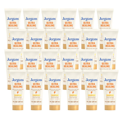 Jergens Ultra Healing Body Lotion, Moisturizer for Dry Skin, 1 fl oz, 24 pk