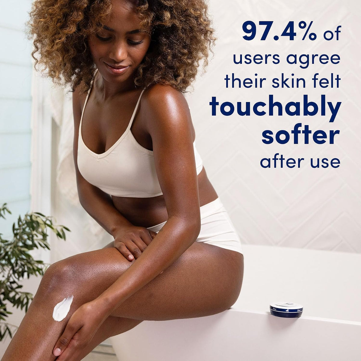 Dove Nourishing Body Care, Face, Hand, and Body Rich Nourishment Cream for Extra Dry Skin with 48-Hour Moisturization, 4-Pack, 2.53 Oz Each Jar