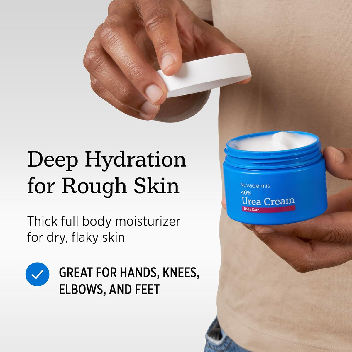 NUVADERMIS Urea Cream 40 Percent for Feet Maximum Strength, 5.3 oz