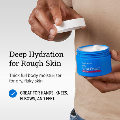 NUVADERMIS Urea Cream 40 Percent for Feet Maximum Strength, 5.3 oz