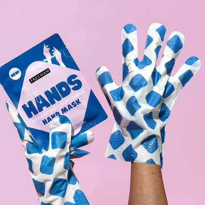 Freeman Silky Hands Hand Mask 2-Pack, Moisturizing Gloves with Coconut Oil