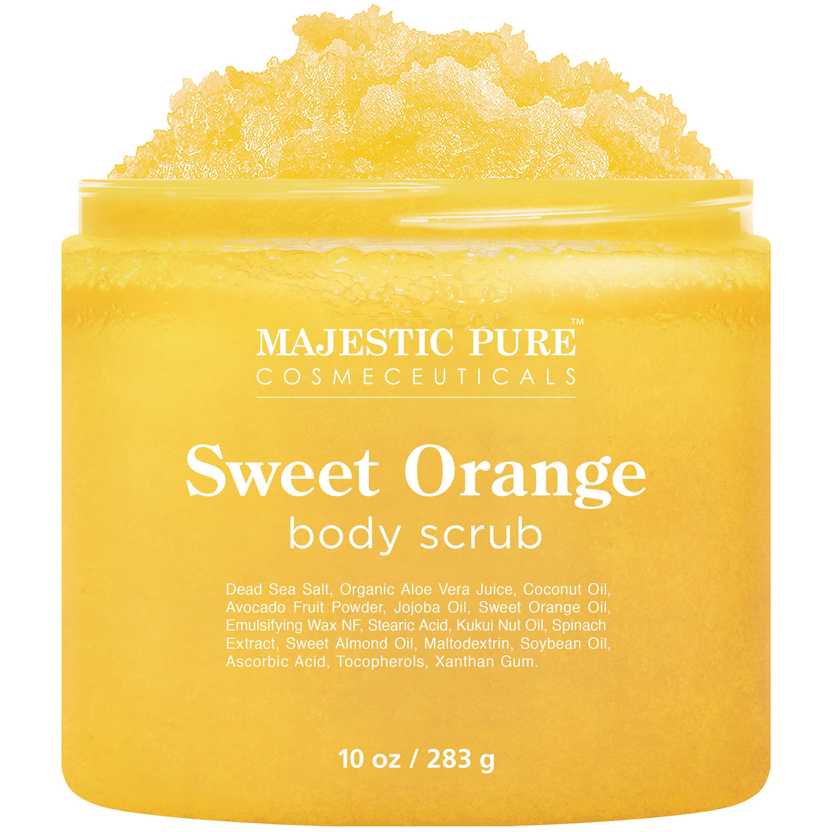 Majestic Pure Himalayan Salt Body Scrub, 10 Oz