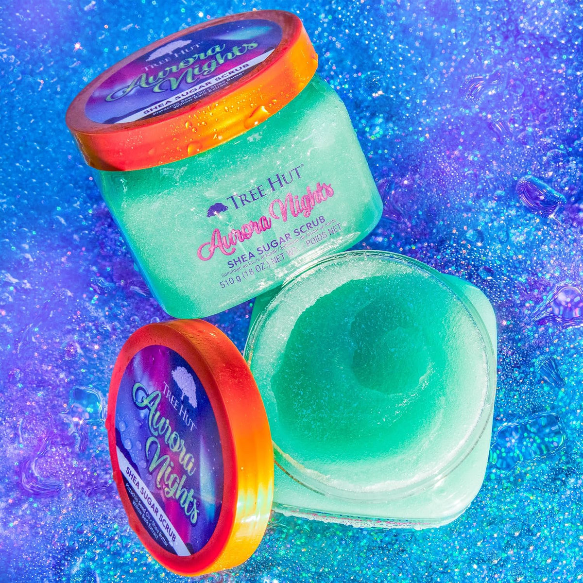 Tree Hut Shea Sugar Scrub, Aurora Nights, 18 oz